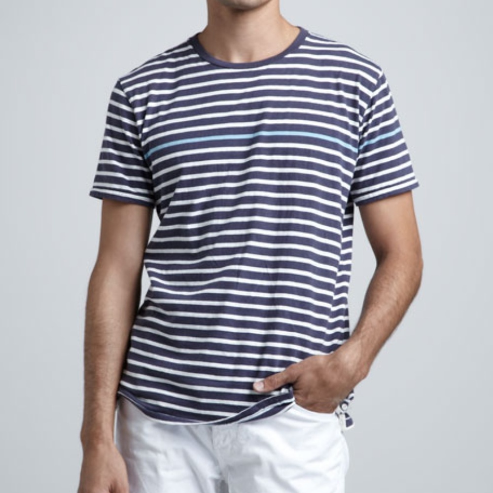 Rag & Bone Thin-Stripe Tee